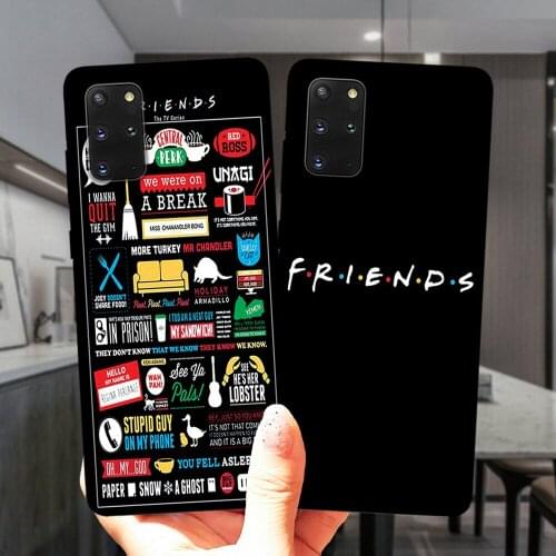 Friends TV Show Central Perk Coffee Black Soft Silicone Case Cover For Samsung S20 Plus S20 Ultra 5G S8 S9 S10 Plus S7 Edge S10E