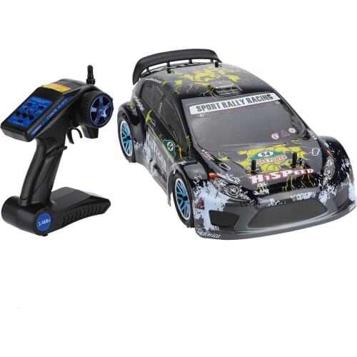 Original HSP 94177 Nitro Powered Off-road Sport Rally Racing 1/10 Scale 4WD RC Car KUTIGER Body with 2.4Ghz 2CH Transmitter RTR