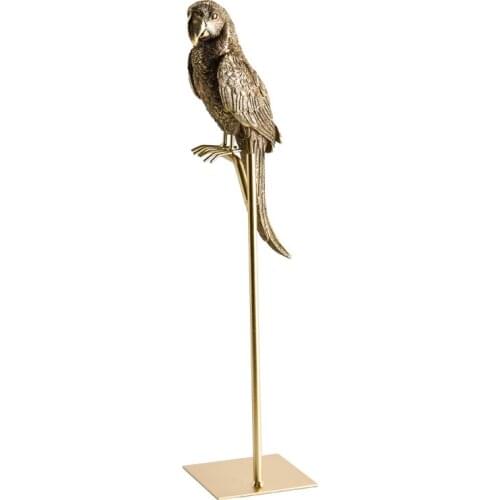Resin Simulated Animal Parrot Bird Crafts Ornaments Modern Home Desktop Decoration Miniature Figurines