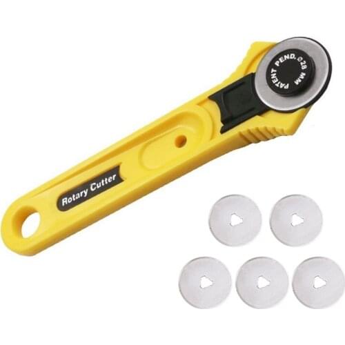 28mm Patchwork Roller Wheel Knife Cloth Cutting Knife Leather Paper Fabric Craft Fabrics Rotary Cutter Cutting Sewing Accessorie