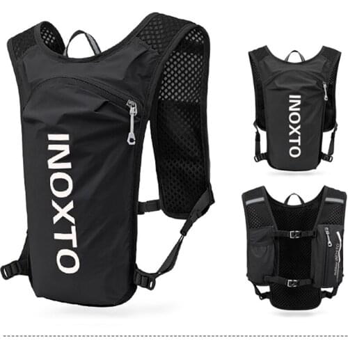 Ultralight Outdoor Running Vest Backpack,Off-road Backpack Riding Double Shoulder Vest Bag,Breathable Marathon Jogging Backpack