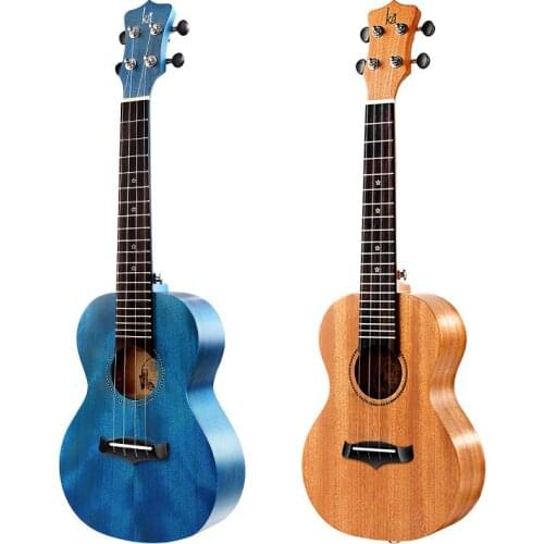 Baritone Ukulele Solid Mahogany Children Body Set Blue Small Guitar Beginner Accessories Wood Bass Perform Guitarra Music ZZ50YL