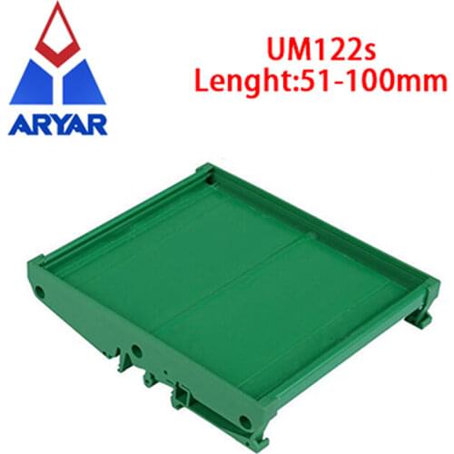 UM122 PCB length 51-100mm profile panel mounting base PCB housing , PCB DIN rail ,PCB control board holder
