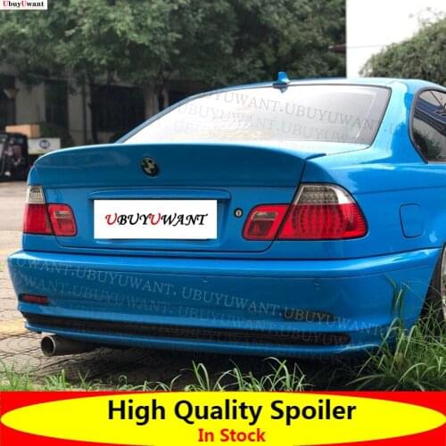 Rear Trunk Spoiler For BMW E46 Coupe Sedan 320i 325i 328i 2Door 4Door 1998 - 2006 Boot Lip Wing Spoiler Carbon Fiber / FRP Black