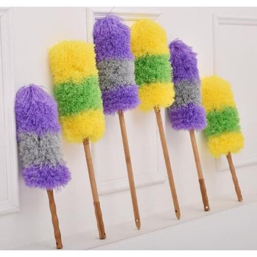 Dust-duster household fiber feather duster lazy person can bend the table dust cleaning sweep