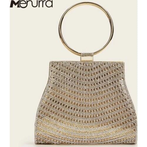 Womens Crystal Rhinestone Evening Bags Wedding Clutch Purse Handbags Metal Mini Party Bag Trunk Shape Purse Beach Bag