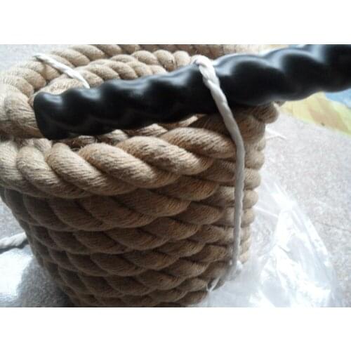 1pc Manila hemp Battle Rope Exercise Batting Ropes GYM Muscle Toning Metabolic Workout (5cmx12meter) 2 "x 40ft