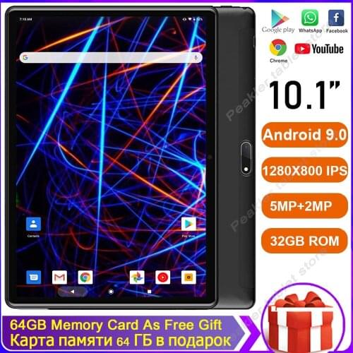 2020 Super Tempered 2.5D Screen 10 inch tablet PC Android 9.0 OS Quad Core 2GB RAM 32GB ROM Wifi GPS Tablet With Free Gifts