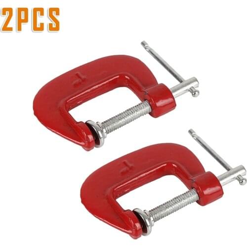 2pcs G Clamp 1" Woodworking Clamping Device Adjustable DIY Carpentry Gadgets