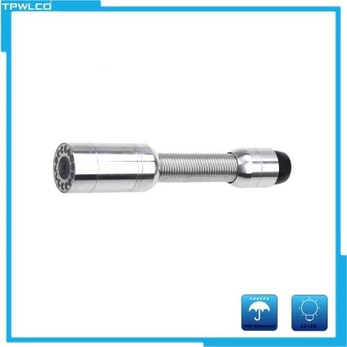 23mm HD Endoscope Camera with 12 LED IP68 Waterproof Drain Pipe Sewer Snake Video Camera Replace Head