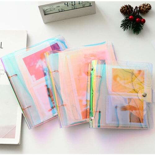 3/4/5/6in Laser PVC Cover Photo Album 50/100 Pockets Photocard Holder Business Card Bag Mini Instax & Name Card Holder holder