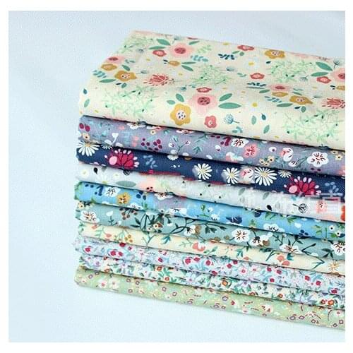 50*145cm Floral Print Vintage cloth Cloth Material Sewing Patchwork Cotton Fabric Handmade Mixed Style