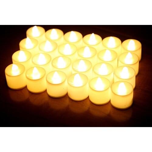 Flameless LED Tea Light Candles Candle Lamp Tealight for Garden Decoration Festival Celebration Wedding Harmless Nontoxic Candle