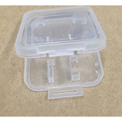 Free ship 10 pcs/pack Micro Sd Card protection boxes Small Box for pack well Memory Card tiny SD/TF card plastic box easy carry