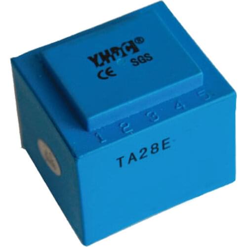 Free shipping YHDC TA28E-01 Primary Coil built-in type Current Transformer Input 0-5A Output 0-25mA 5:1000 PCB Mounting