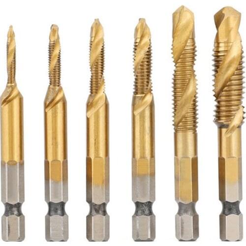 Tapping bit, drilling and tapping integrated composite tap, high-speed steel composite integrated tap