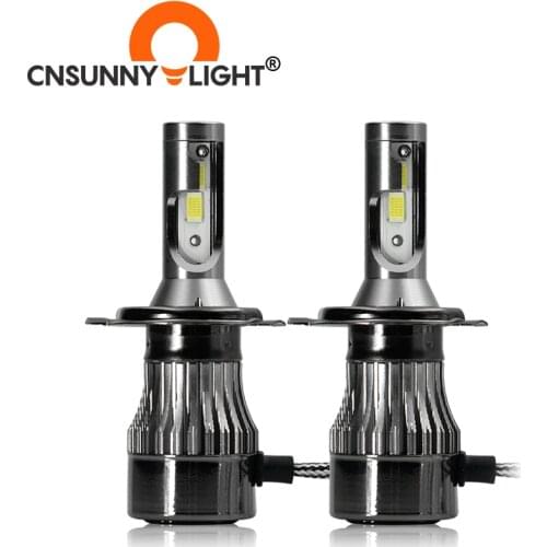 CNSUNNYLIGHT COB H7 LED H4 H11 H8 H1 9005 9006 HB3 HB4 H3 881 Auto Headlight Bulbs 72W 12000Lm 6500K 4300K LED Car Light Styling