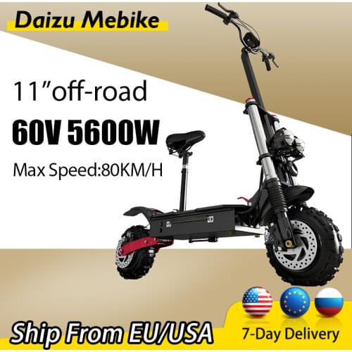 5600W High Power Electric Scooter Adult Motor Folding E Scooter Upgrade 30KM Max Speed 80KM/H patinete elétrico EU/US Stock