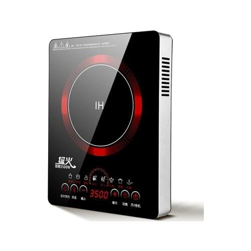 3500W High-power Induction Cooker Household Smart Touch Screen Cooking Stove Black Micro Crystal Panel 220V 2001-3000W