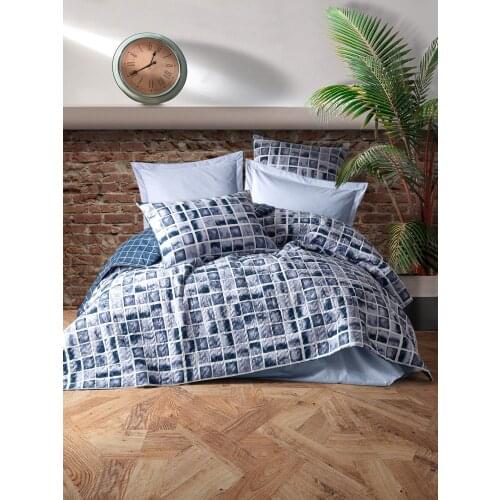 Cotton Box Double Quilted Duvet Sets, Four Seasons is used, Bedroom, linens, sheets, pillow cases are produced in Turkey Pablo