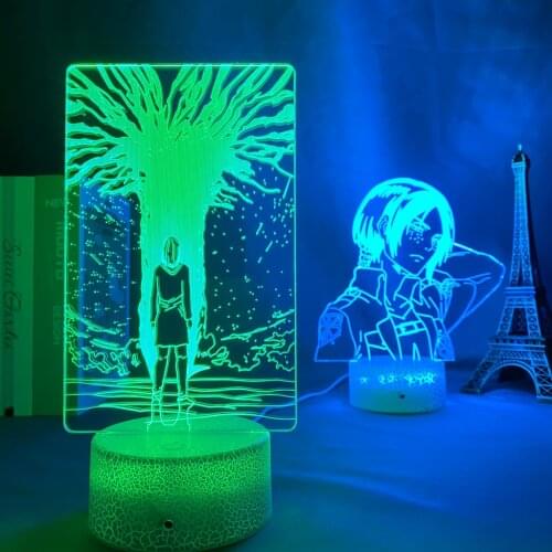 Anime 3d Lamp Attack on Titan Ymir 3d Lamp for Home Room Decor Light Child Gift Ymir LED Night Light Anime Decor Lamps