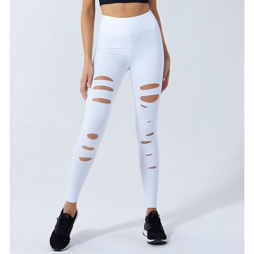 Fitness High Waist Legging Tummy Control Seamless Hole Gymwear Workout Running Activewear Yoga Pant Hip Lifting Trainning Wear