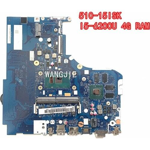 For Lenovo Ideapad 510-15ISK Laptop Motherboard i5-6200U CPU 4G RAM 5B20L37429 CG411 CG511 CZ411 CZ511 NM-A751 100% working