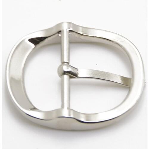 1pcs Metal 3cm Belt Buckle Casual Polished End Bar Single Pin Belt Buckle Leather Craft Webbing fit for 27-29mm belt Silver