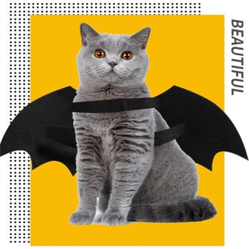 Halloween Fashion Funny Bat Wings Pet Dog Cat Costume Cosplay Clothes Coat Jacket For Puppy Outfit S M L