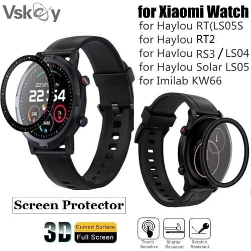 3D Curved Soft Screen Protector for Xiaomi Haylou RT LS05S RS3 Haylou Solar LS04 LS05 Imilab KW66 Full Cover Protective Film