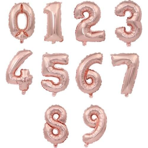 32 inch number balloon 1 2 3 4 5 Number Digit Helium foil Ballons Baby Shower Birthday Party Wedding Decor Balls Supply PAT55