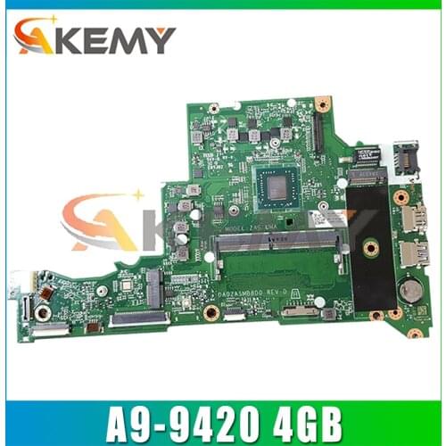 NBGNV11004 NBGNV1100C NBGNV11006 DA0ZASMB8D0 For Acer Aspire A315 A315-21 Laptop motherboard With A9-9420 and 4GB RAM 100% Test