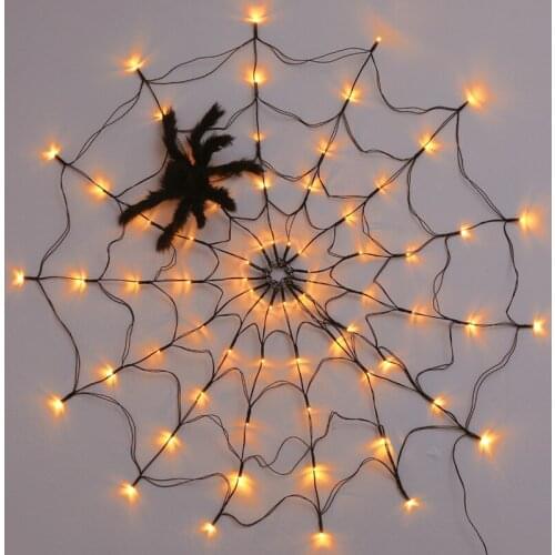 Newly Spider Web Lights Waterproof Durable Special Scary Halloween Lights for Haunted House Halloween Decoration