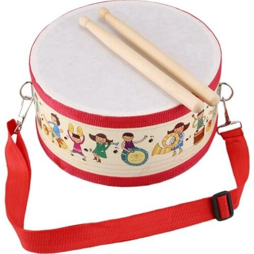 New Drum Wood Kids Early Educational Musical Instrument For Children Baby Toys Beat Instrument Hand Drum Toys
