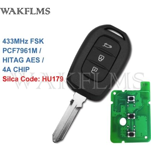 PCF7961M HU179 Remote Car Key Fob for Renault Symbol Trafic Dacia Duster Logan Sandero 2012 2013 2014 2015 2016 2017 2018
