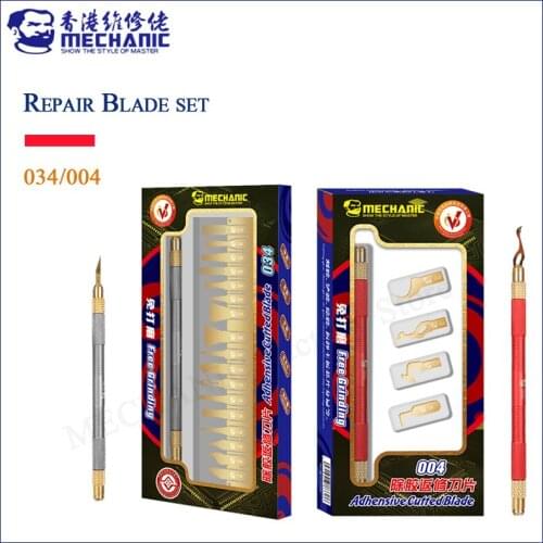 MECHANIC 004 034 Adhesive Cut Blade BGA Glue Removal Tool for Rubber Tapping Chip Prying Mainboard Disassembling Cleaning Tool