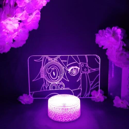 LED Light Anime Avatar Sword Art Online Manga SAO Acrylic Night Lamp RGB Flashing Cool Gift 3D Cartoon Children Room Decor