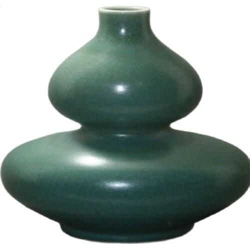 Fine Chinese Old porcelain glaze gourd vase classic ceramic home decor decoration pure handmade color single vases