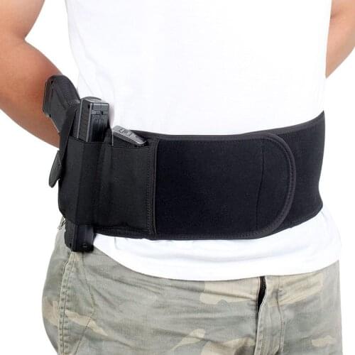 Outdoor Tactical Holster Waist Left Right Hand Hidden Submersible Material Gun Waist Cover Hunting Shooting Defense Holster