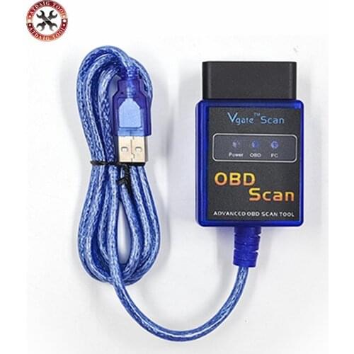 Vgate scan ELM327 USB interface scan Auto code reader OBD OBD II SCAN car diagnostic tool interface ELM327 USB interface