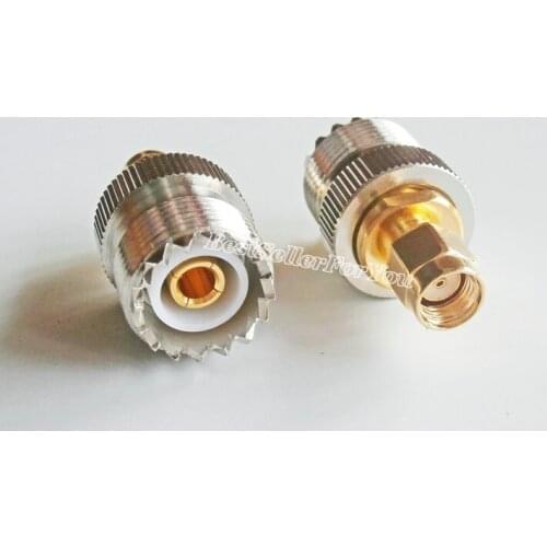1Piece RP SMA Male RPSMA Plug To UHF Male PL-259 PL259 Jumper RF Adapter Connector Radio