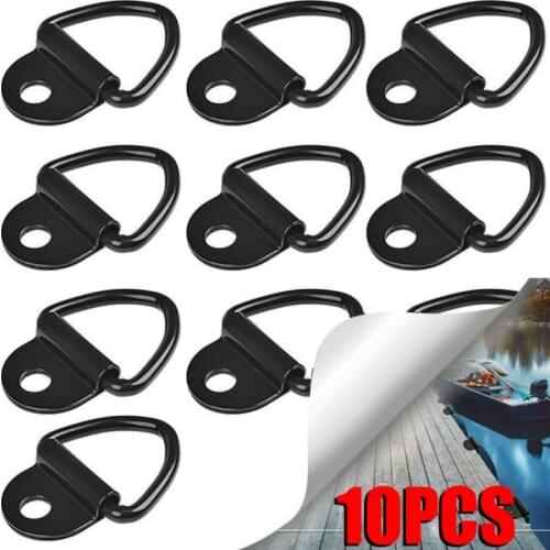 10Pcs Cargo Tie-Down Anchors V-Ring Trailer Anchor Replacement for Truck Bed And Back Door Freight Car Trailers SUV Warehouses