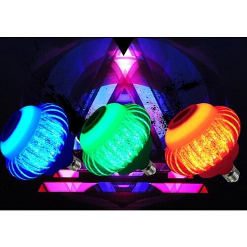 12W LED Wireless Bluetooth Music Light Bulb RGB Lamp Bulit-in Audio Speaker