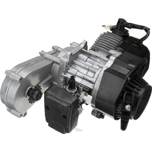49CC 2 Stroke Engine Motor Pull Start Complete Mini Engine with Transmission For Mini Pocket Bike ATV Scooter Quad Cross Bike