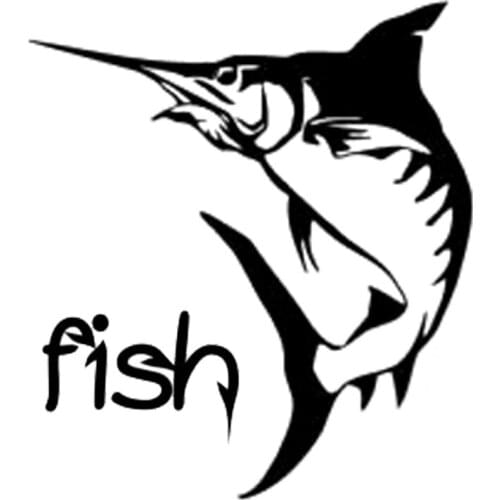 30cm Fish Fishing Animal Car Sticker Decor Vinyl Decals