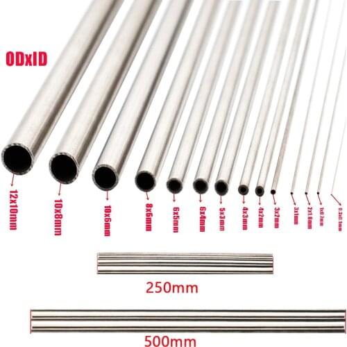 Hot Sale 250mm 304 Seamless Stainless Steel Capillary Tube 10x8mm / 8x6mm / 4x3mm / 6x4mm / 3x2mm/12x10mm