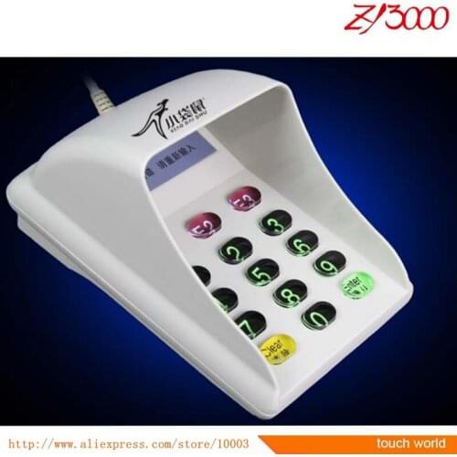 Free shipping USB 15 keys Kepad numberic keyboard for pos system digital keyboard with cover for payment system support win10/7