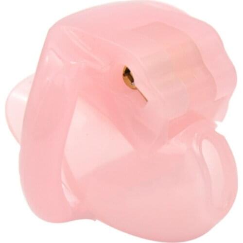 Biosourced Resin The Nub Of HT V3 Super Mini Chastity Cage Device with 4 Cock Penis Ring Adult Game Chastity Belt Lock Sex Shop