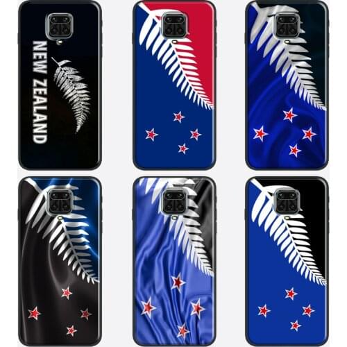 NZ New Zealand Flag Phone Case For Xiaomi Redmi Note 10 Pro Note 9 Pro Note 8 Pro K40 8T 9S 9A 9C 9T Cover