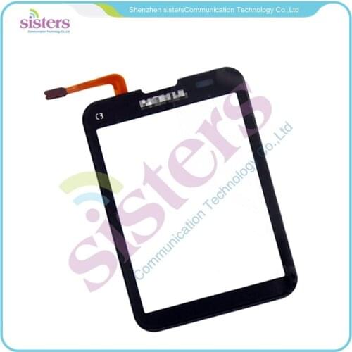 Black Gold New Replacement Touch Screen Digitizer Glass Lens Fit For Nokia C3-01 B0093 P18 0.3